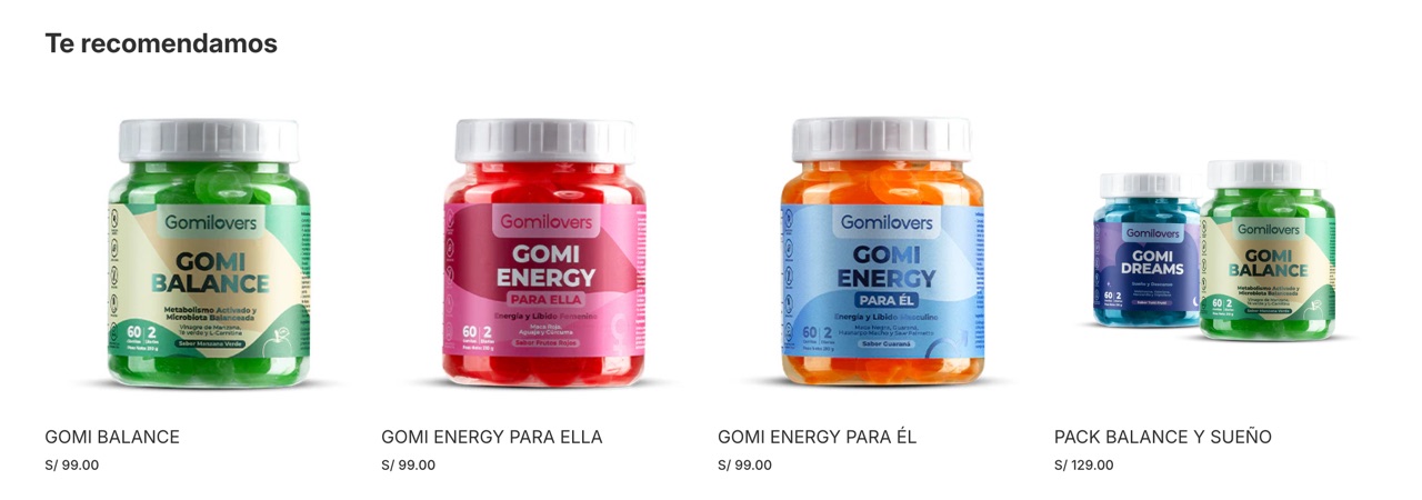 Sección Te recomendamos actual